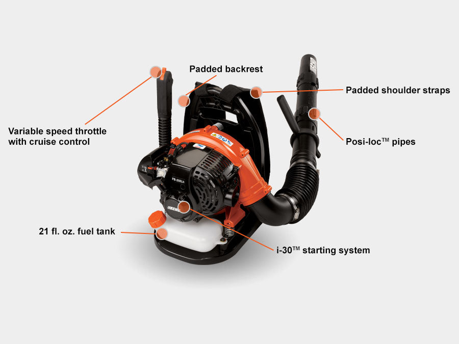 ECHO PB-265LN 25.4cc BACKPACK BLOWER, LOW NOISE