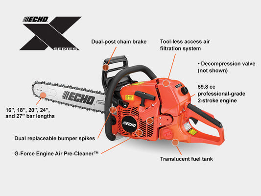 ECHO CS-620P 59.8CC CHAINSAW 24in Bar & Chain