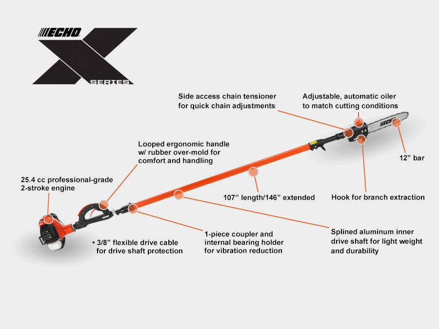 ECHO PPT-2620 25.4cc TELESCOPING PRUNER